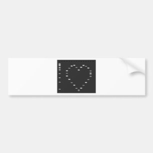 DNA-hart op agarosegel Bumpersticker