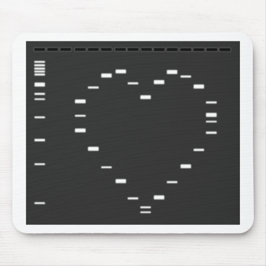 DNA-hart op agarosegel Muismat (Voorkant)