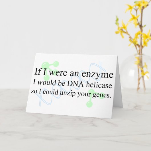 "DNA Helicase " Kaart (Gele Bloem)