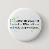 "DNA Helicase" Ronde Button 5,7 Cm (Voorkant)