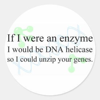 "DNA Helicase" Ronde Sticker