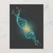 DNA Helix Genetics Deoxyribonucleic Acid Molecule Briefkaart (Voorkant)