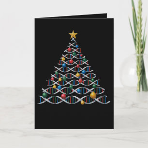 DNA-helix kerstboom biologie wetenschap leraar Kaart
