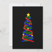 DNA-helix kerstboom Leven Wetenschap Biologie Feestdagenkaart (Voorkant)