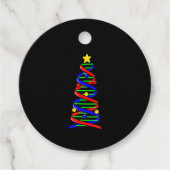 DNA Helix kerstboombiologie Biologie voor natuurwe Bedankjes Labels (Voorkant)