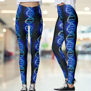 DNA ID Blauw Medische Wetenschap Modern Cool Leggings