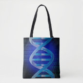 DNA ID Blauw Medische Wetenschap Tote Bag (Voorkant)