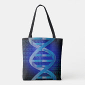 DNA ID Blauw Medische Wetenschap Tote Bag (Achterkant)