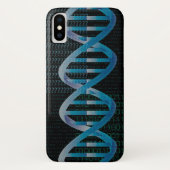DNA ID Blauwe Wetenschap Modern Cool Case-Mate iPhone Case (Achterkant)