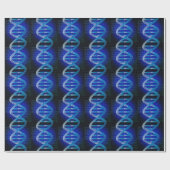 DNA ID Blue Medische Wetenschap Cadeaupapier (Vlak)