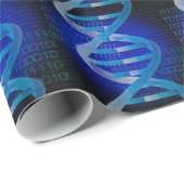 DNA ID Blue Medische Wetenschap Cadeaupapier (Rol Hoek)