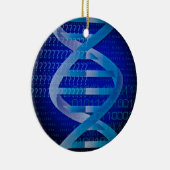DNA ID Blue Medische Wetenschap Keramisch Ornament (Rechts)