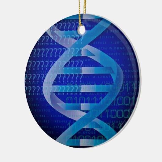 DNA ID Blue Medische Wetenschap Keramisch Ornament (Links)