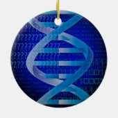 DNA ID Blue Medische Wetenschap Keramisch Ornament (Achterkant)