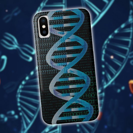 DNA ID Blue Science Modern Cool Case-Mate iPhone Case