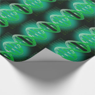 DNA ID Green Science Cadeaupapier
