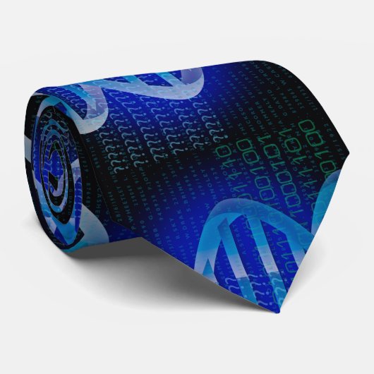 DNA ID Pattern Medical Science Stropdas (Opgerold)