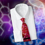 DNA ID Red Medical Science Geek Stropdas<br><div class="desc">Een leuk,  door de DNA-wetenschap geïnspireerd design. Het perfecte geschenk voor artsen,  verpleegkundigen,  wetenschappers,  wetenschapsdocenten,  laboratoriumtechnici,  biologiestudenten of als een cadeautje voor wetenschapskaarten. Ontworpen door: Dit is niet©</div>