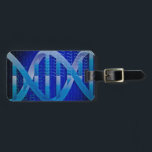 DNA ID Science Bagagelabel<br><div class="desc">DNA IS EEN BLAUW WETENSCHAPPELIJK BAGAGELABELS. Personaliseer uw bagage en help u het gemakkelijker op de riem te vinden met dit coole, trendy wetenschappelijk geïnspireerde bagagelabel. Ontworpen voor alle wetenschappers, wetenschapsdocenten, wetenschapsstudenten, kortom, elke wetenschapsgeek in je leven (en dat geldt ook voor jou)! Ontworpen door Science Geekness© op http://www.zazzle.com/sciencegeekness*</div>