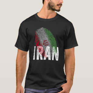 DNA Iraanse trots Iraanse cel Iran vlag T-shirt