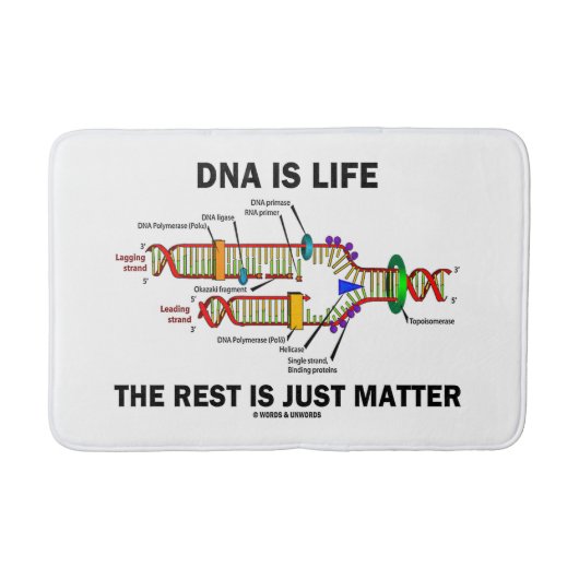 DNA is het leven de rest is maar een Humor Badmat (Voorkant)