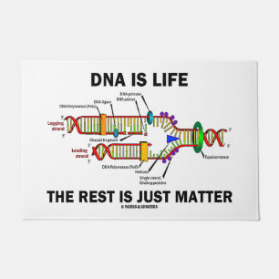 DNA is het leven de rest is maar een Humor Deurmat