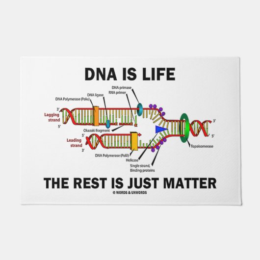DNA is het leven de rest is maar een Humor Deurmat (Voorkant)