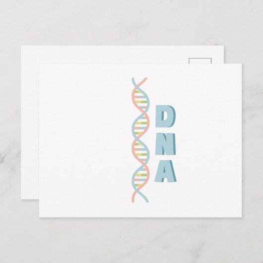 DNA-keten Briefkaart (Voorkant / Achterkant)