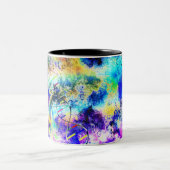 DNA-kunstcode Tweekleurige Koffiemok (Center)