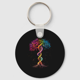 Dna levensboom genetica biologie buitenruimte sleutelhanger