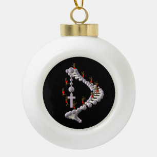DNA: Levenscyclus Keramische Bal Ornament