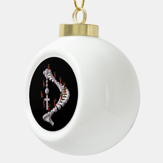 DNA: Levenscyclus Keramische Bal Ornament (Rechts)