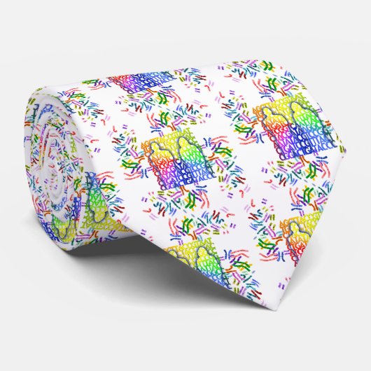 DNA-Logo Stropdas (Opgerold)