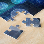 DNA Medical Science en Biotech Chemistry Genen Legpuzzel (Zijkant)