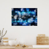 DNA Medical Science en Biotech Chemistry Genen Poster (Keuken)