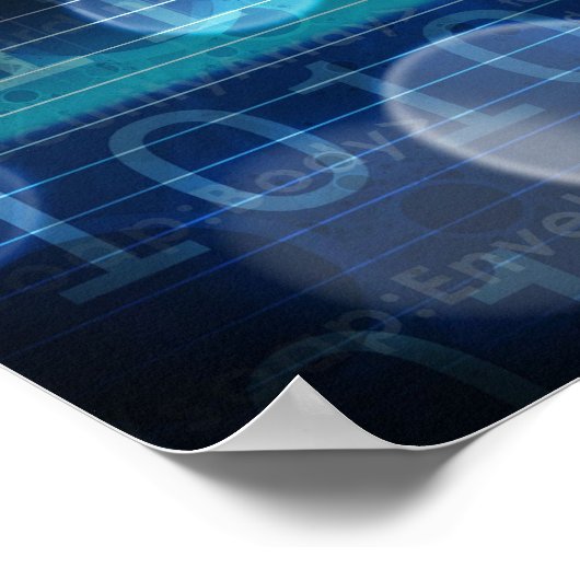 DNA Medical Science en Biotech Chemistry Genen Poster (Hoek)