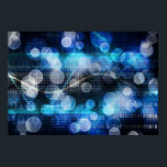 DNA Medical Science en Biotech Chemistry Genen Poster<br><div class="desc">DNA Medical Science and Biotech Chemistry Genes in Blue</div>