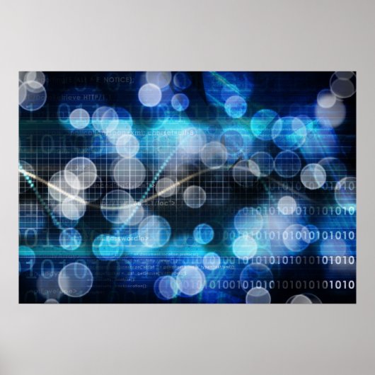 DNA Medical Science en Biotech Chemistry Genen Poster (Voorkant)