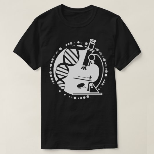 DNA Microscope Laboratory Adult Unise T-shirt Pull (Design voorkant)