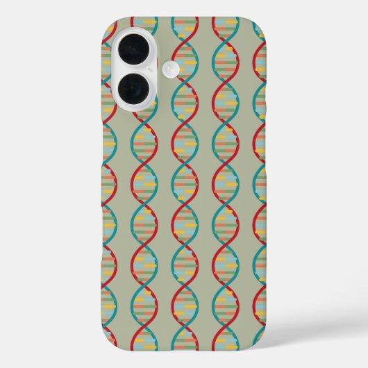 ​​DNA Mid Century Modern STEM Biologie Stripe groe Case-Mate iPhone Case (Achterkant)