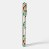 ​​DNA Mid Century Modern STEM Biologie Stripe groe Case-Mate iPhone Case (Achterkant / Rechts)