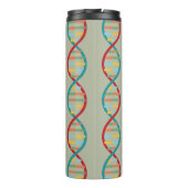 ​​DNA Mid Century Modern STEM Biologie Stripe groe Thermosbeker (Achterkant)