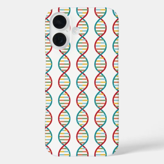 DNA Mid Century Modern STEM Biologie Stripe wit Case-Mate iPhone Case (Achterkant)