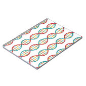 ​​DNA Mid Century Modern STEM Biologie Stripe wit Notitieboek (Linkerzijde)