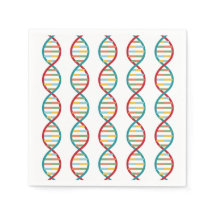 DNA Mid Century Modern STEM Biologie Stripe wit