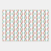DNA Mid Century Modern STEM Biology Stripe Inpakpapier Vel (Voorkant 3)