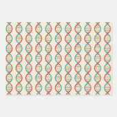 DNA Mid Century Moderne STEM Biologie Stripe Cre Inpakpapier Vel (Voorkant)