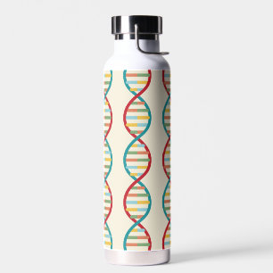 DNA Mid Century Moderne STEM Biologie Stripe Cre Waterfles