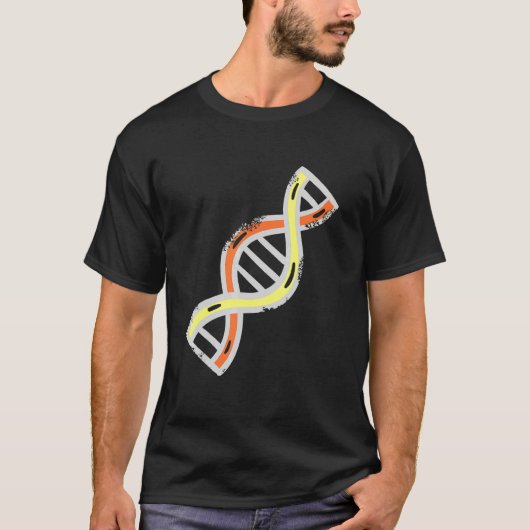 Dna Molecular Genes Biology Geek T-shirt (Voorkant)