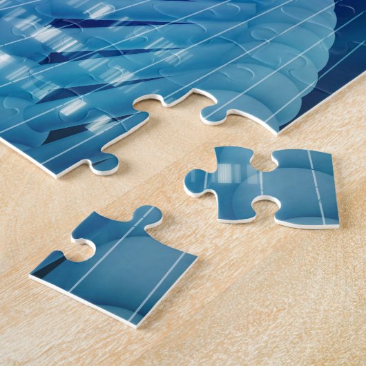 DNA Molecule Helix Science Abstracte achtergrondku Legpuzzel (Zijkant)